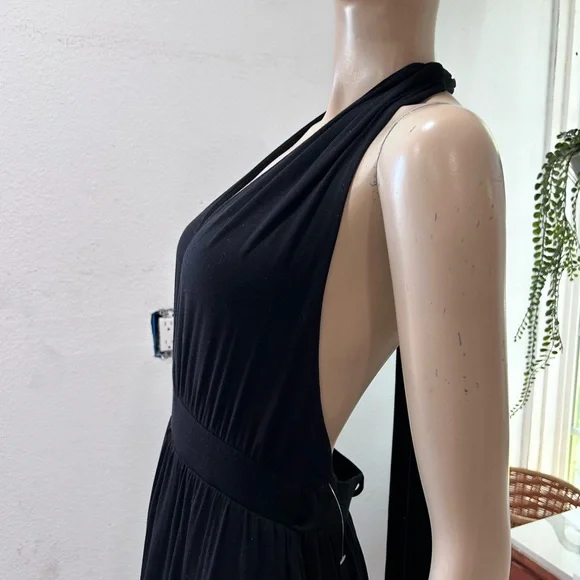 Free people beach Black jumpsuit